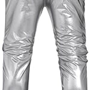 Shiny Silver metallic Pants